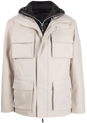 Armani Exchange Beige Hooded Jacket with Pocket Detail 6KZK09-ZNJVZ-2700 Buy Armani Exchange Beige Hooded Jacket with Pocket Detail 6KZK09-ZNJVZ-2700