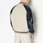 Shop Armani Exchange 米色字母貼布棒球外套 6RZB21-ZNIKZ-149AJ