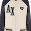 Sizing Armani Exchange 米色字母貼布棒球外套 6RZB21-ZNIKZ-149AJ