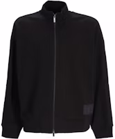 Armani Exchange Black Casual Jacket with Logo Applique 6RZMLM-ZJ4XZ-1200 Armani Exchange Black Casual Jacket with Logo Applique 6RZMLM-ZJ4XZ-1200