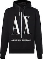 Armani Exchange Black Embroidered Logo Cotton Long Sleeve Sweatshirt 8NZMPC-ZJ1ZZ-1200 Armani Exchange Black Embroidered Logo Cotton Long Sleeve Sweatshirt 8NZMPC-ZJ1ZZ-1200
