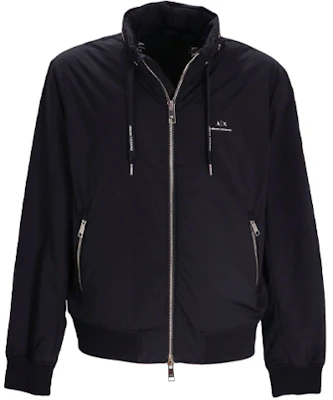 Armani Exchange 黑色隱藏帽拉鍊口袋外套 8NZB60-ZN97Z-1583 Buy Armani Exchange 黑色隱藏帽拉鍊口袋外套 8NZB60-ZN97Z-1583