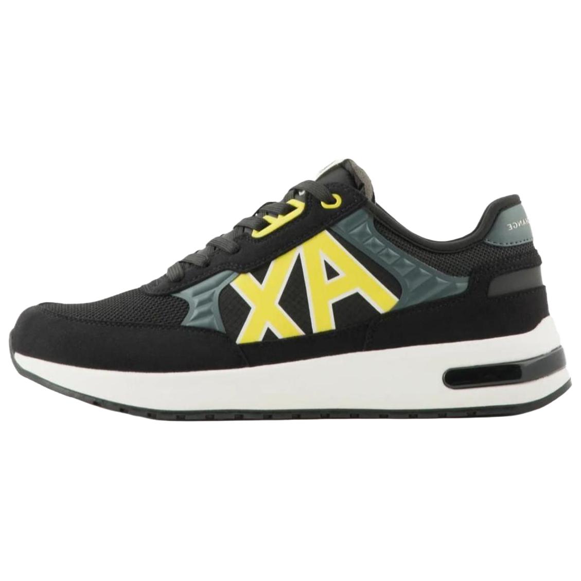 ARMANI EXCHANGE Black Low-Top Lightweight Running Casual Shoes XUX090XV2761T699