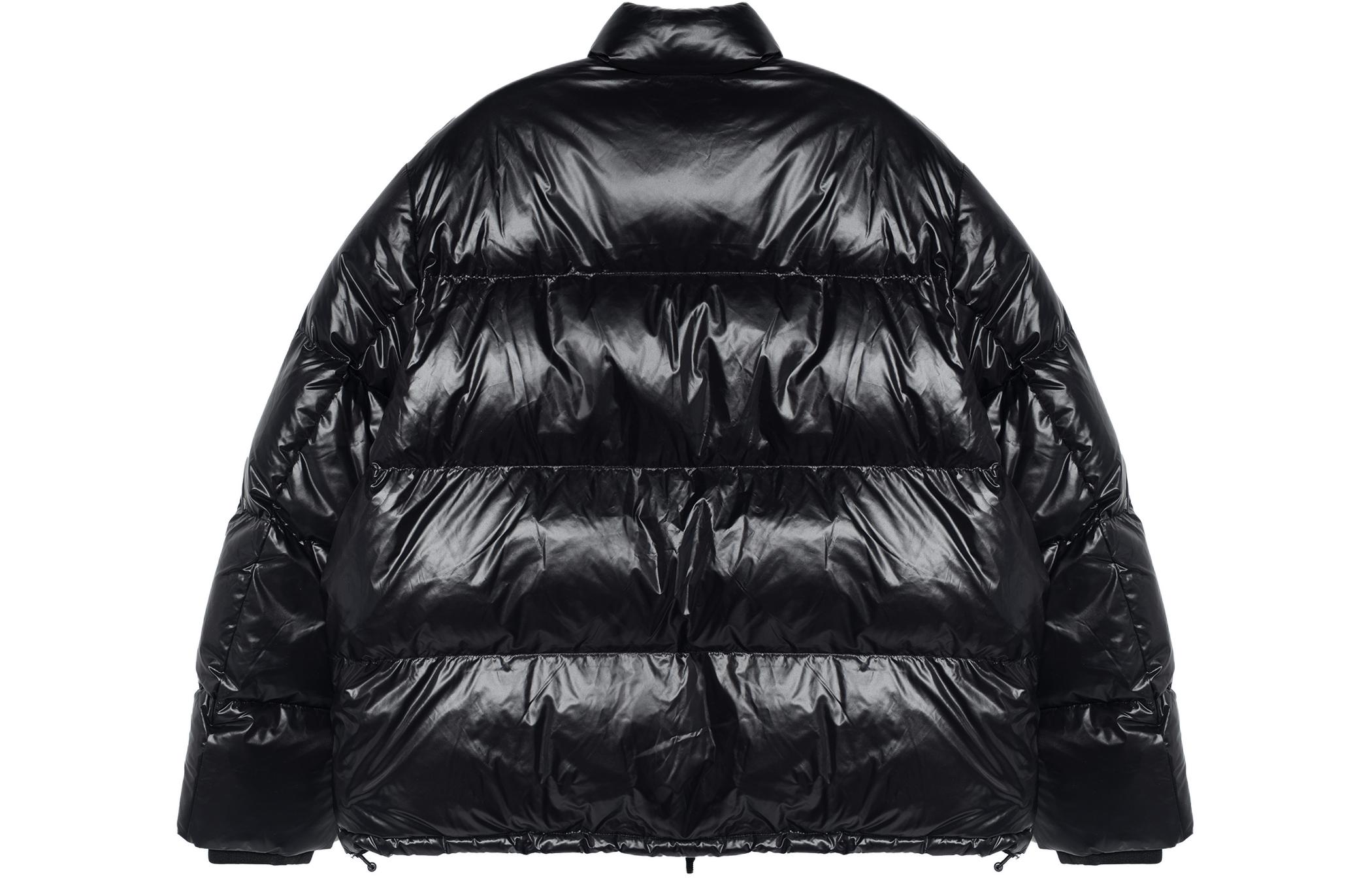 Lookbook 아르마니 익스체인지 로고 패치 블랙 패딩 자켓 지퍼업 디자인. 8NZBP2-ZNYNZ-1200