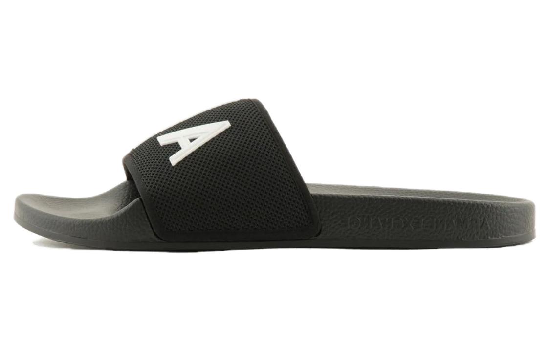 Armani Exchange Black Slide Sandals - Comfortable and Minimalist Style XUP001XV8201S277