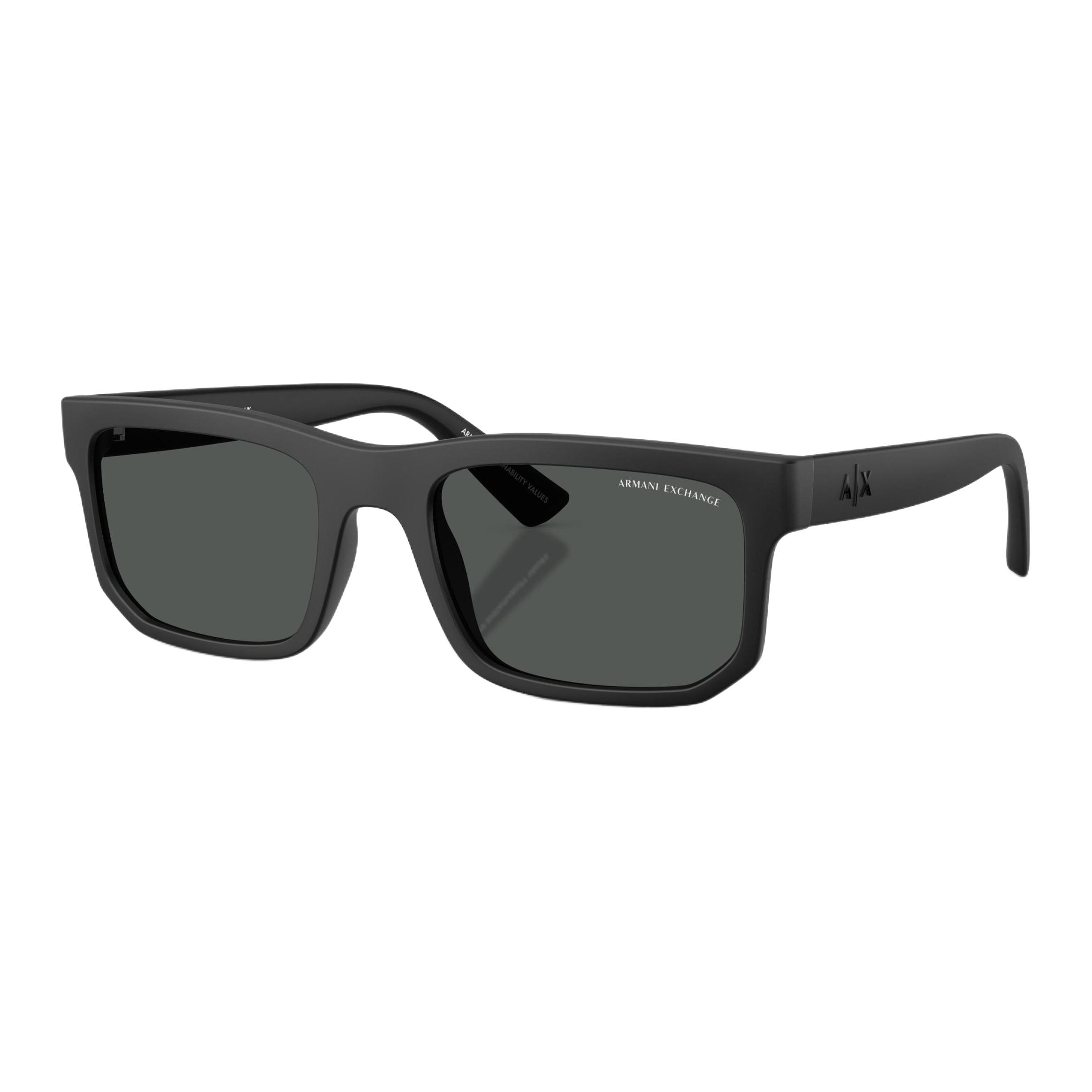 Armani Exchange Black Square Sunglasses Unisex Trendy Couple Style AE4165SF 0AX4165SF-807887