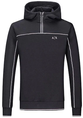 Armani Exchange 黑色條紋Logo印花連帽衫 3KZMGB-ZJ3JZ-1200 Buy Armani Exchange 黑色條紋Logo印花連帽衫 3KZMGB-ZJ3JZ-1200