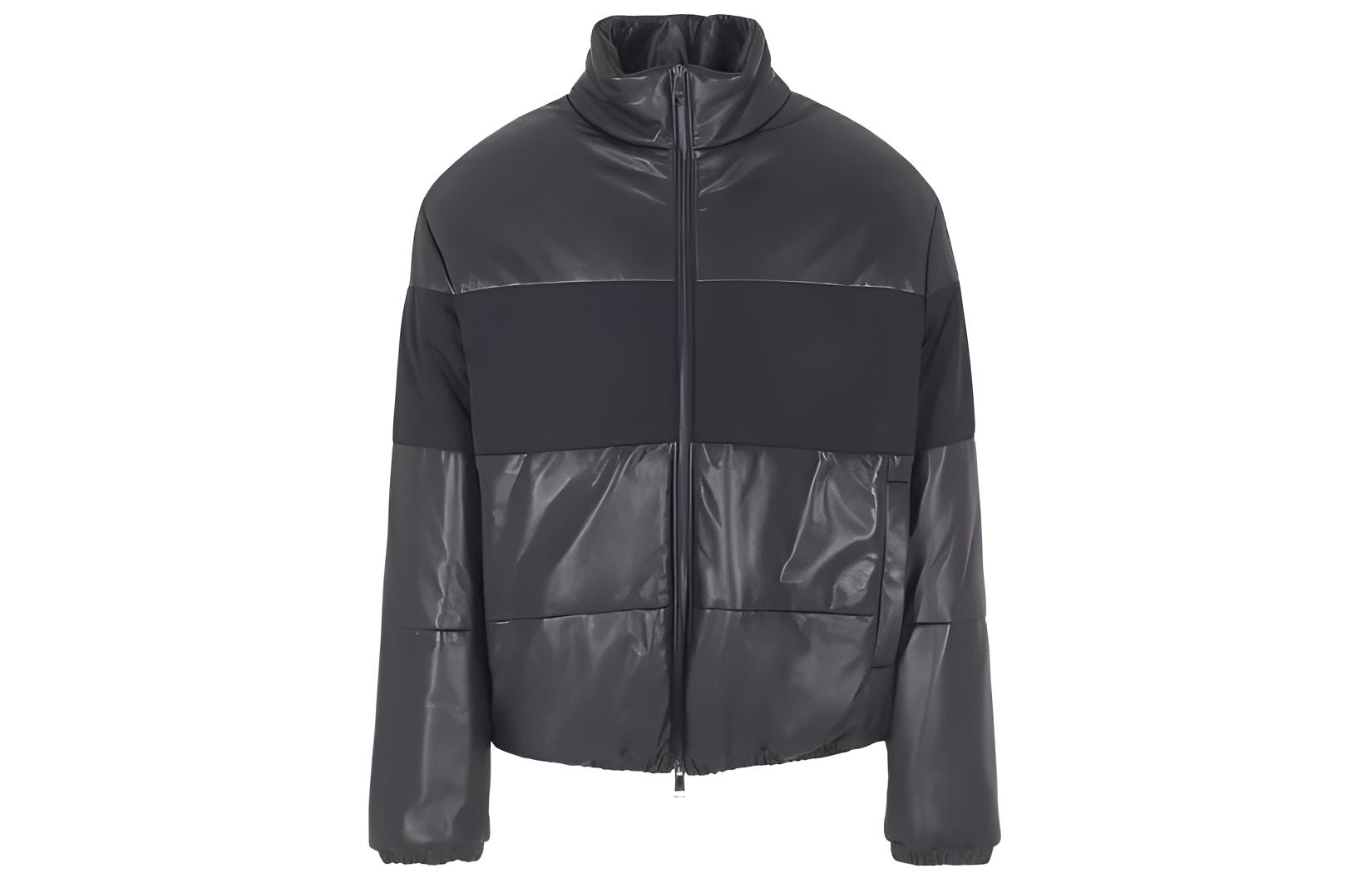 Armani Exchange Black Zip-Up Stand Collar Jacket H49R71-E9P71-1922