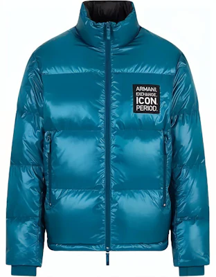 Armani Exchange 藍色LOGO印花立領拉鍊羽絨外套 8NZBP2-ZNYNZ-15CR Buy Armani Exchange 藍色LOGO印花立領拉鍊羽絨外套 8NZBP2-ZNYNZ-15CR