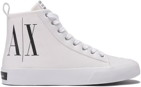 阿玛尼交流白色帆布高帮鞋 XUZ039XV59100152 Order 阿玛尼交流白色帆布高帮鞋 XUZ039XV59100152