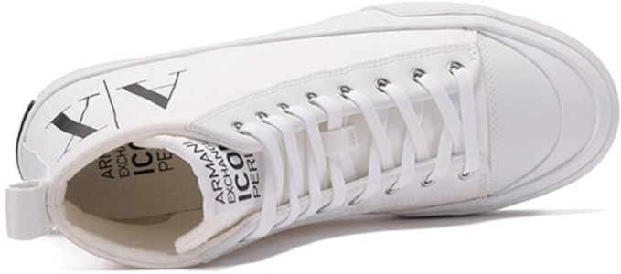 阿玛尼交流白色帆布高帮鞋 XUZ039XV59100152 Purchase 阿玛尼交流白色帆布高帮鞋 XUZ039XV59100152