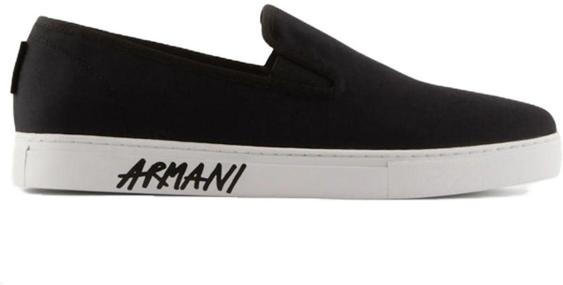 Armani Exchange Kanvas Slip-On 'Fesyen Hitam' XUY009XV656100002 Order Armani Exchange Kanvas Slip-On 'Fesyen Hitam' XUY009XV656100002