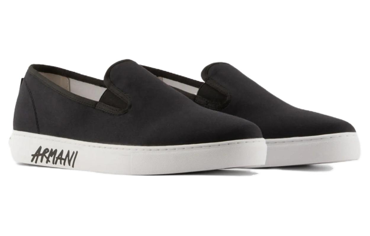 Armani Exchange Canvas Slip-On 'Black Fashion' 圖 3