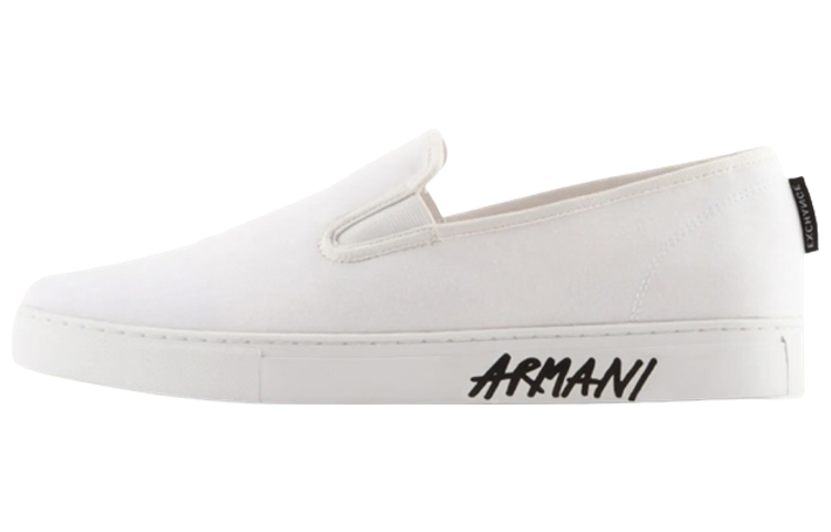 Armani Exchange Canvas Slip-On 'White Fashion' XUY009XV656101015