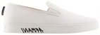 Armani Exchange Kasut Kanvas Slip-On 'Putih Fesyen' XUY009XV656101015