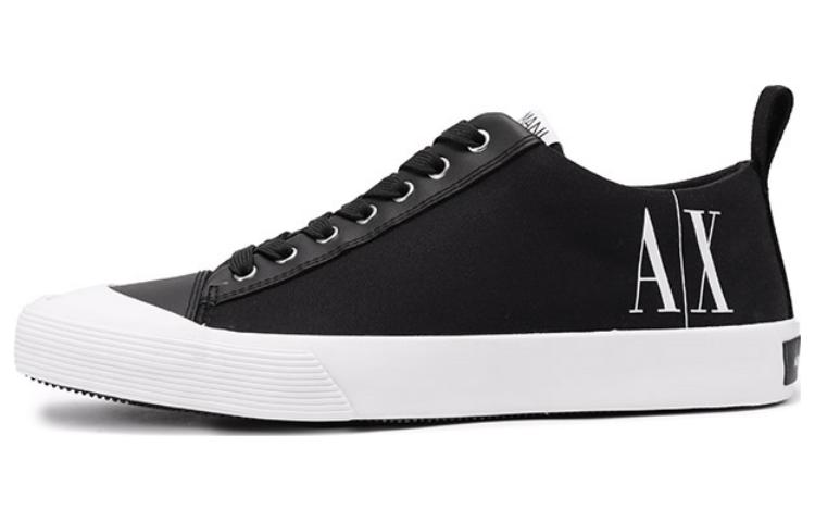 Armani Exchange Canvas Sneaker 'Black and White Logo' XUX140-XV591-00002