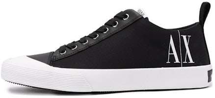 Armani Exchange Canvas Sneaker 'Black and White Logo' XUX140-XV591-00002 Armani Exchange Canvas Sneaker 'Black and White Logo' XUX140-XV591-00002