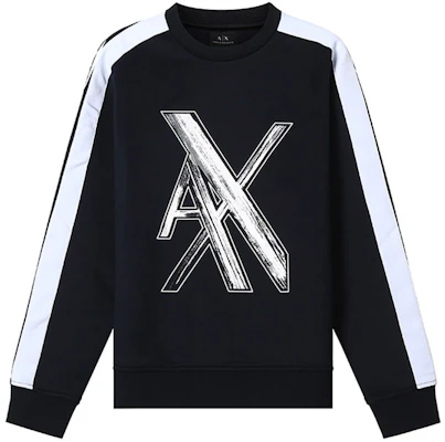 Armani Exchange 海軍藍拼色Logo圓領運動衫 6KZMLR-ZJKQZ-1583 Buy Armani Exchange 海軍藍拼色Logo圓領運動衫 6KZMLR-ZJKQZ-1583