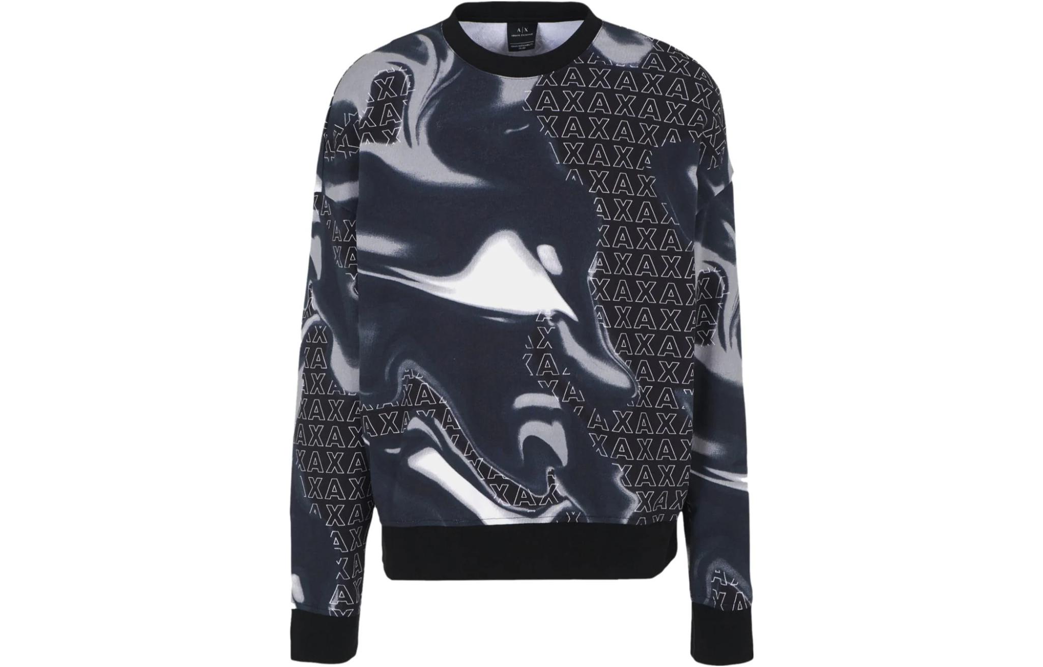 Order Armani Exchange Colorblock Logo Graphic Sweatshirt 6RZMHH-ZJDGZ-122BS