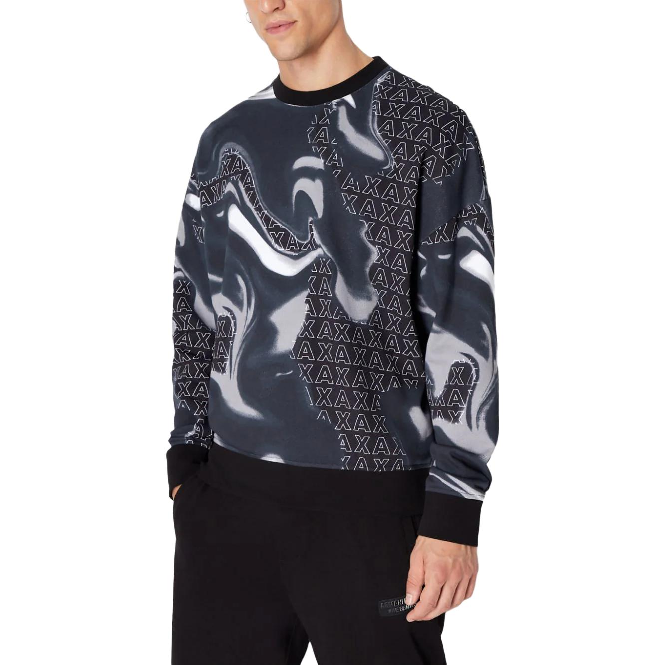 Purchase Armani Exchange Colorblock Logo Graphic Sweatshirt 6RZMHH-ZJDGZ-122BS