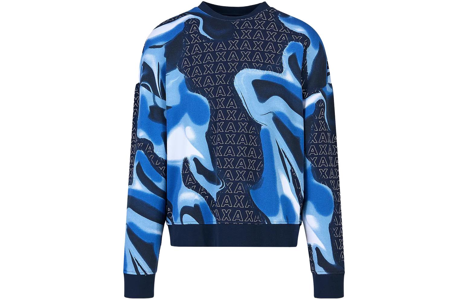 Details for Armani Exchange Colorblock Logo Graphic Sweatshirt 6RZMHH-ZJDGZ-122BS