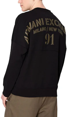 Armani Exchange 拼接設計Logo印花圓領長袖運動衫 6RZMLG-ZJ4XZ-122CF Shop Armani Exchange 拼接設計Logo印花圓領長袖運動衫 6RZMLG-ZJ4XZ-122CF