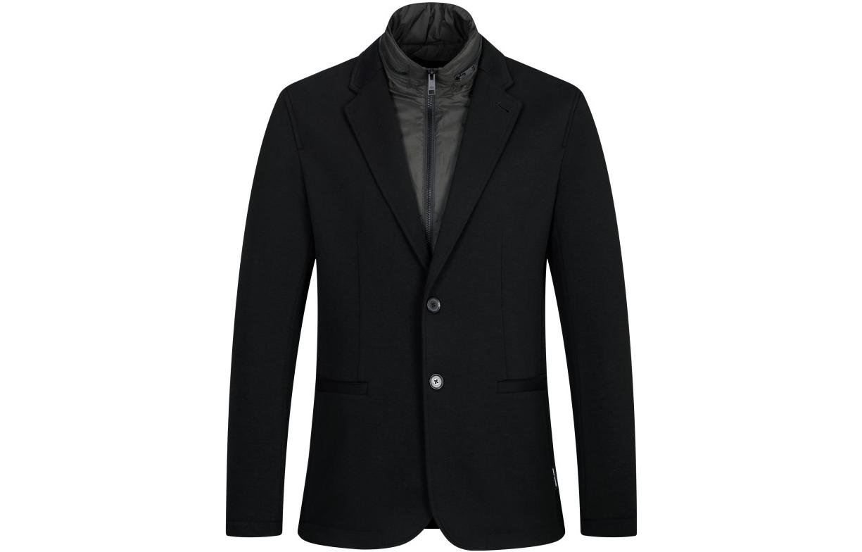 Armani Exchange Colorblock Zip Jacket FW22 Black Long Sleeve Top 6LZGFA-ZJ5NZ-42AB