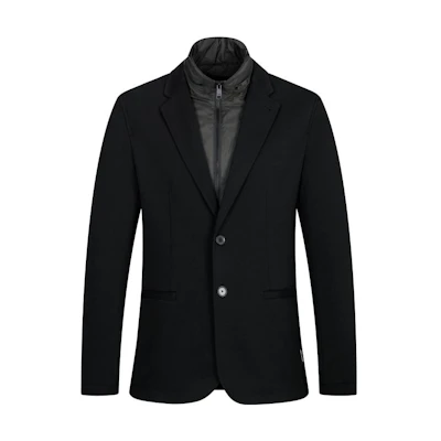 Armani Exchange Colorblock Zip Jacket FW22 Black Long Sleeve Top 6LZGFA-ZJ5NZ-42AB