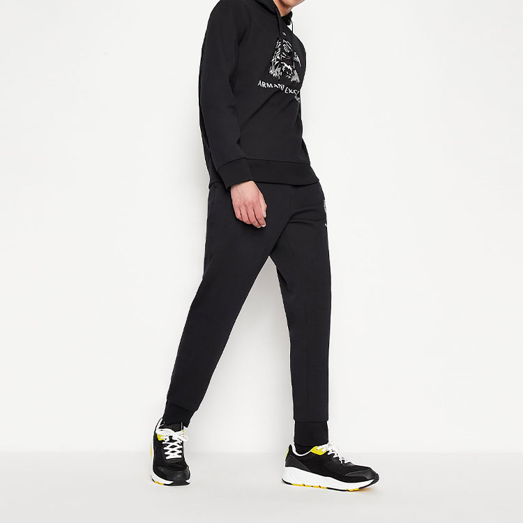 Purchase Armani Exchange 老鷹標誌印花連帽衫 黑色 SS22 系列 3LZMAQ-ZJ5UZ-1200