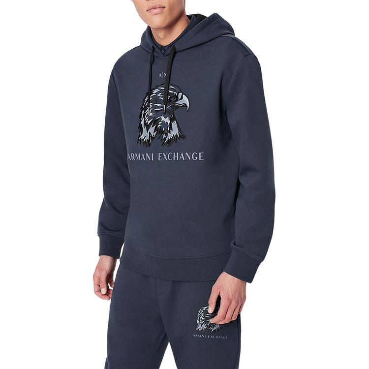 Purchase Armani Exchange 刺繡標誌動物圖案海軍藍衛衣 SS22 3LZMAQ-ZJ5UZ-1596