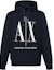 Buy Armani Exchange 刺繡標誌純棉連帽衫 深藍色毛衣 8NZMPC-ZJ1ZZ-1510