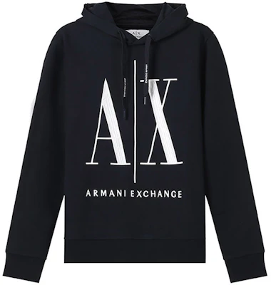 Armani Exchange 刺繡標誌純棉連帽衫 深藍色毛衣 8NZMPC-ZJ1ZZ-1510 Order Armani Exchange 刺繡標誌純棉連帽衫 深藍色毛衣 8NZMPC-ZJ1ZZ-1510