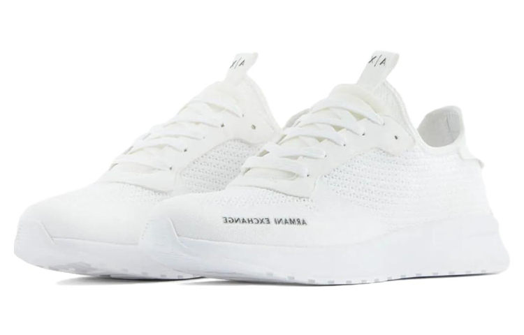 Order Armani Exchange Sepatu Kain Rendah Tali 'Putih' XUX128XV548100152