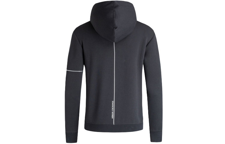 Lookbook Armani Exchange FW21 Black Logo Print Sweatshirt 6KZMFF-ZJ5NZ-1200