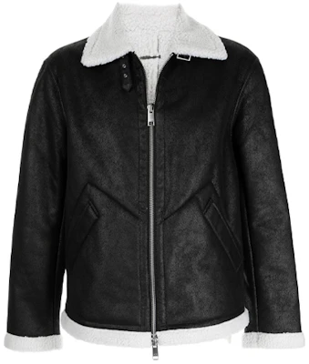 Armani Exchange FW21 男士黑色仿皮革羊羔毛外套 6KZB01-ZNVZZ-2232 Buy Armani Exchange FW21 男士黑色仿皮革羊羔毛外套 6KZB01-ZNVZZ-2232