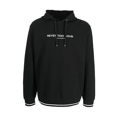 Armani Exchange FW21 Letter Print Hoodie Black 6KZMGA-ZJ6HZ-1200