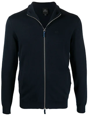 Armani Exchange FW21 Logo Embroidered Loose-Fit Zip Jacket Men Navy Blue 8NZE4D-ZM8CZ-1510 Buy Armani Exchange FW21 Logo Embroidered Loose-Fit Zip Jacket Men Navy Blue 8NZE4D-ZM8CZ-1510