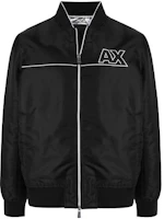 Armani Exchange FW21 Logo Patch Zip-Up Casual Jacket Black Fashion 6KZB28-ZNJWZ1-200 Armani Exchange FW21 Logo Patch Zip-Up Casual Jacket Black Fashion 6KZB28-ZNJWZ1-200