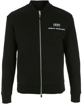 Armani Exchange FW21 Logo Print Solid Zip Jacket Black 6KZMFL-ZJ6HZ-1200 Buy Armani Exchange FW21 Logo Print Solid Zip Jacket Black 6KZMFL-ZJ6HZ-1200