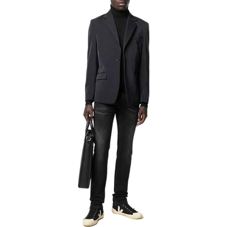 Lookbook ARMANI EXCHANGE FW22  Black Solid High-Neck Casual Pullover Sweater 8NZM3C-ZM8AZ-1200