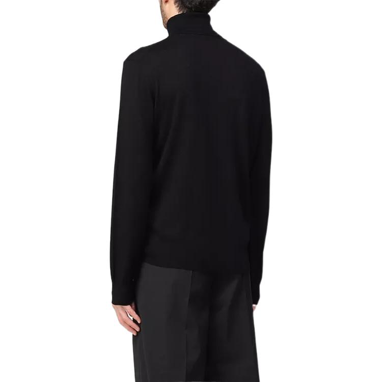 Purchase ARMANI EXCHANGE FW22  Black Solid High-Neck Casual Pullover Sweater 8NZM3C-ZM8AZ-1200