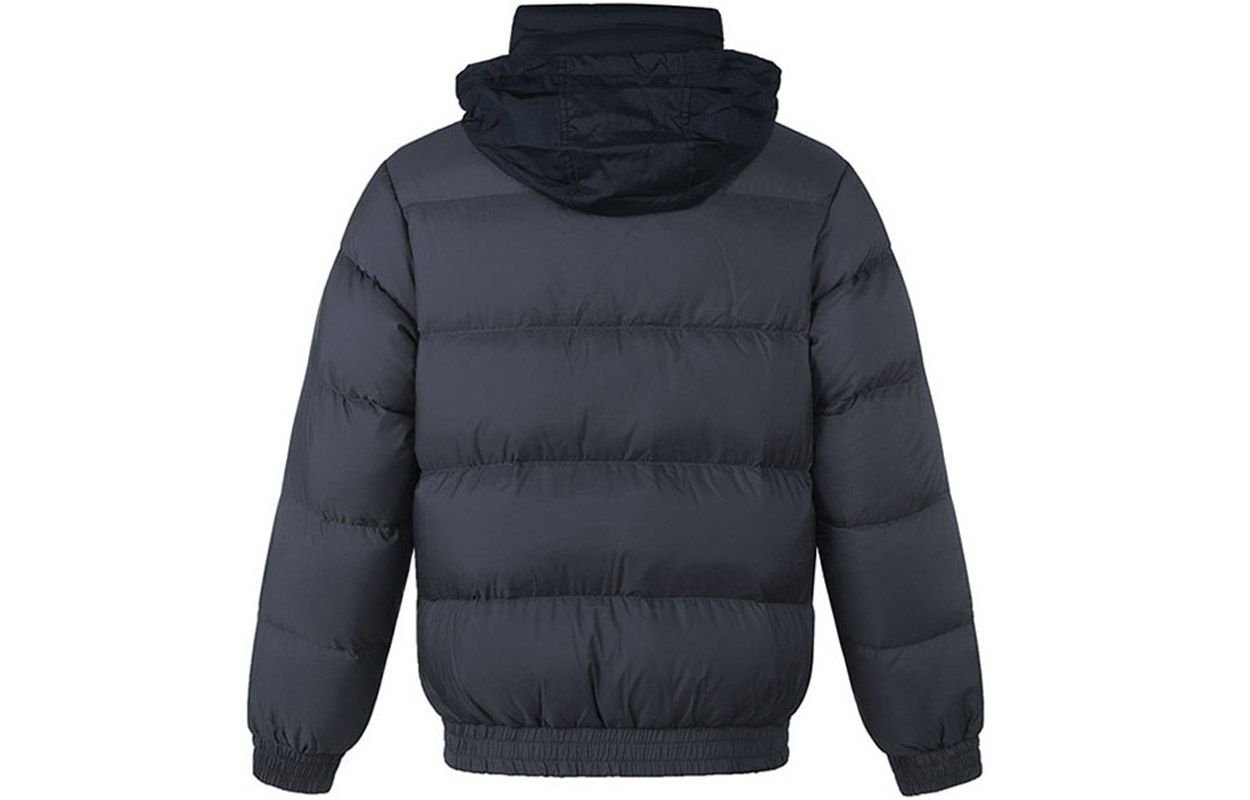 Shop ARMANI EXCHANGE FW22  Colorblock Logo Puffer Jacket - Grey Blue. 6LZB02-ZNUQZ-55HX