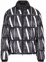 Order Armani Exchange FW22 標誌印花羽絨外套 黑色 8NZBP8-ZNULZ-22AR