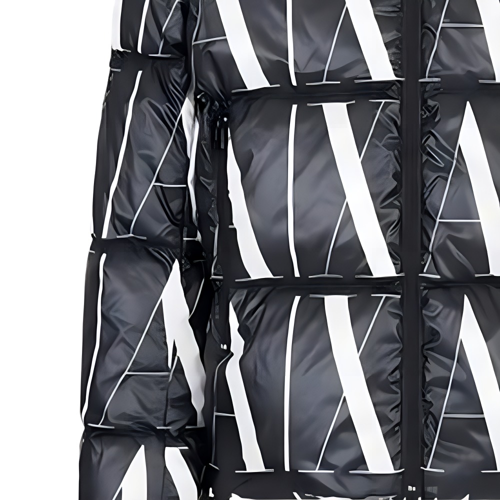 Details for 아르마니 익스체인지 FW22 로고 프린트 퍼퍼 재킷 블랙. 8NZBP8-ZNULZ-22AR