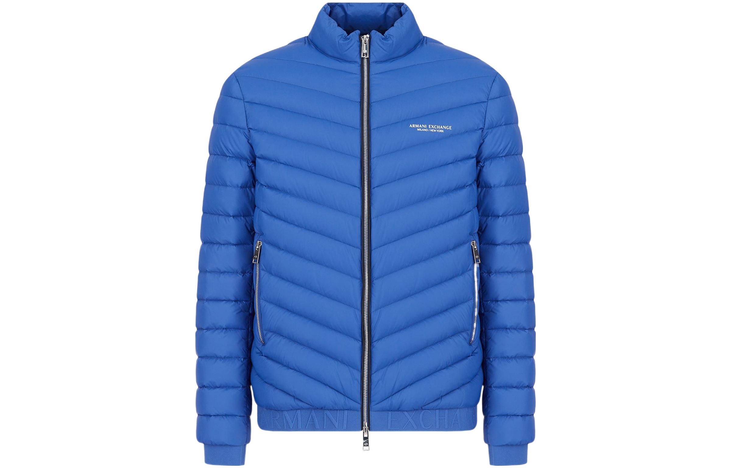 ARMANI EXCHANGE FW22  Quilted Down Jacket with Zip-Up Stand Collar. 8NZB52-ZNW3Z-185AE