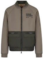 ARMANI EXCHANGE FW22 Reversible Nylon Bomber Jacket Grey/Green. 6LZB01-ZNUQZ-2844 ARMANI EXCHANGE FW22 Reversible Nylon Bomber Jacket Grey/Green. 6LZB01-ZNUQZ-2844