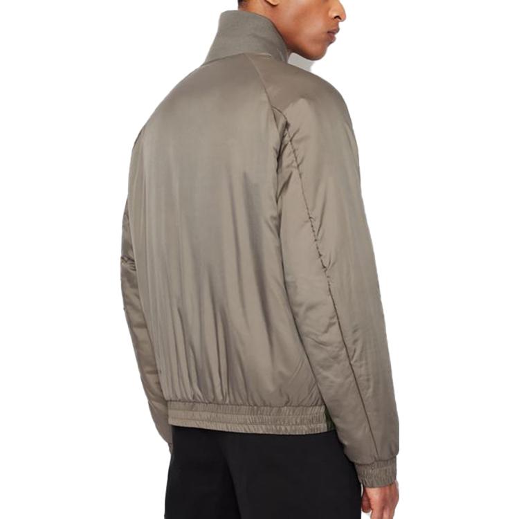 Shop 아르마니 익스체인지 FW22 리버시블 나일론 봄버 자켓 그레이/그린. 6LZB01-ZNUQZ-2844