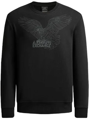 Armani Exchange FW22 黑色老鷹圖案印花圓領長袖上衣 6LZMHG-ZJ6RZ-1200 Order Armani Exchange FW22 黑色老鷹圖案印花圓領長袖上衣 6LZMHG-ZJ6RZ-1200