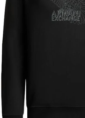 Armani Exchange FW22 黑色老鷹圖案印花圓領長袖上衣 6LZMHG-ZJ6RZ-1200 Sizing Armani Exchange FW22 黑色老鷹圖案印花圓領長袖上衣 6LZMHG-ZJ6RZ-1200