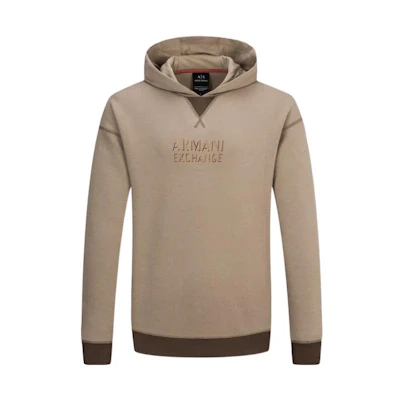 Armani Exchange FW22 Camel Hoodie with Letter Print Pullover Design 6LZMBC-ZJBLZ-4715